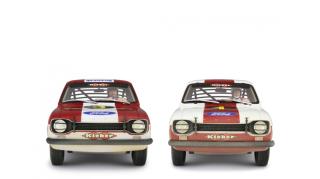 SET FORD ESCORT RALLY 1968 BUD SPENCER + TERENCE HILL   Laudoracing 1:18 Resinemodell (Türen, Motorhaube... nicht zu öffnen!)